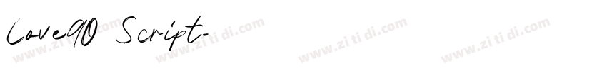 Love90 Script字体转换 Love90 Script字体转换